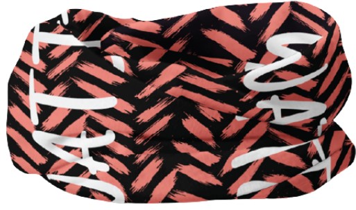 Wattz Ladies Grazer Navy and Coral Snood