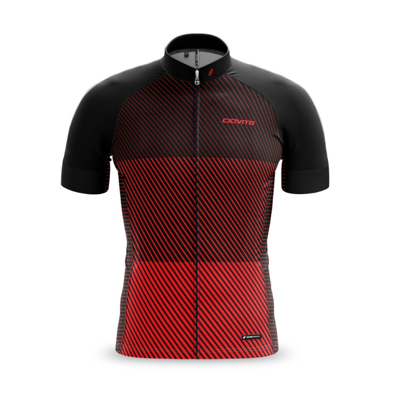 Ciovita Black/ Red Infinita Sport fit Short Sleeve Jersey