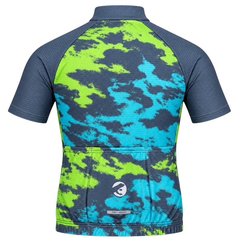 First Ascent Cyber Camo Junior Boys Jersey 