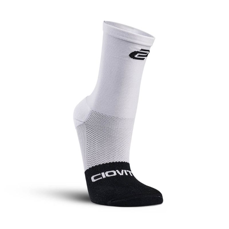 Ciovita High Top Cycling Socks - Black White Price & Deals - Cycle Lab