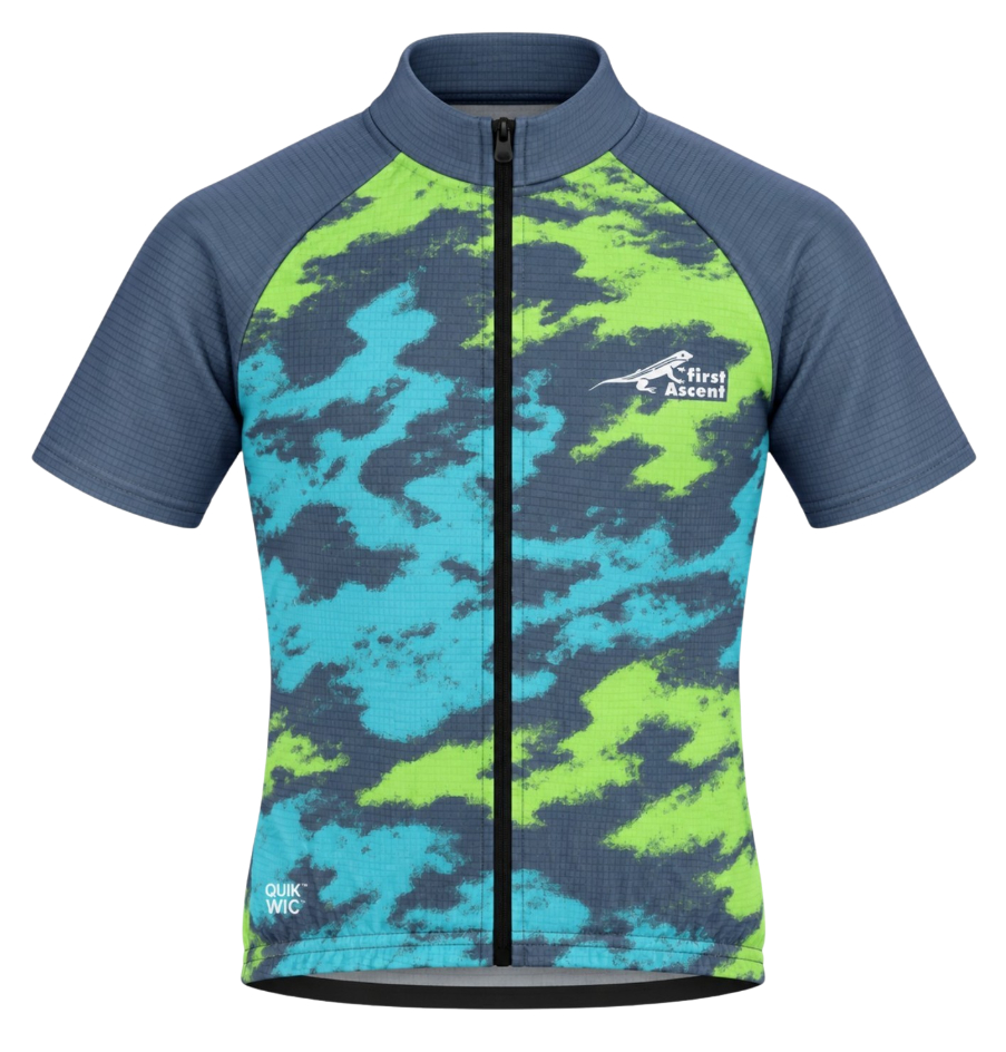 First Ascent Cyber Camo Junior Boys Jersey 