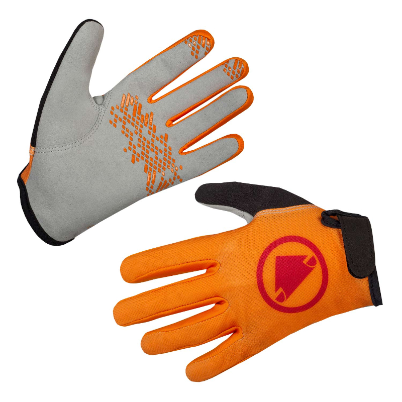 Endura Junior Tangerine Hummvee Long Finger Gloves