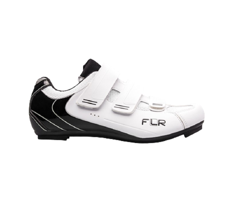 FLR F-35 Unisex White/Black Road Shoe 