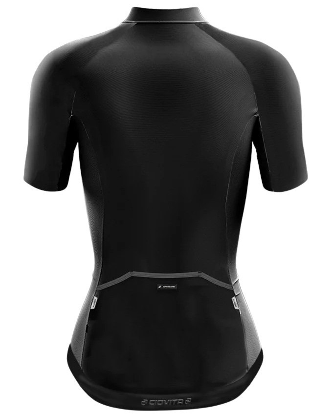 Ciovita Ladies Black Nucleo Sportsfit Short Sleeve Jersey
