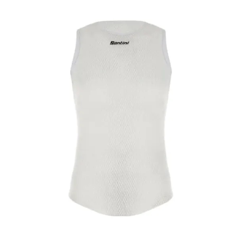 Santini Ladies White Alpha Short Sleeve Base Layer