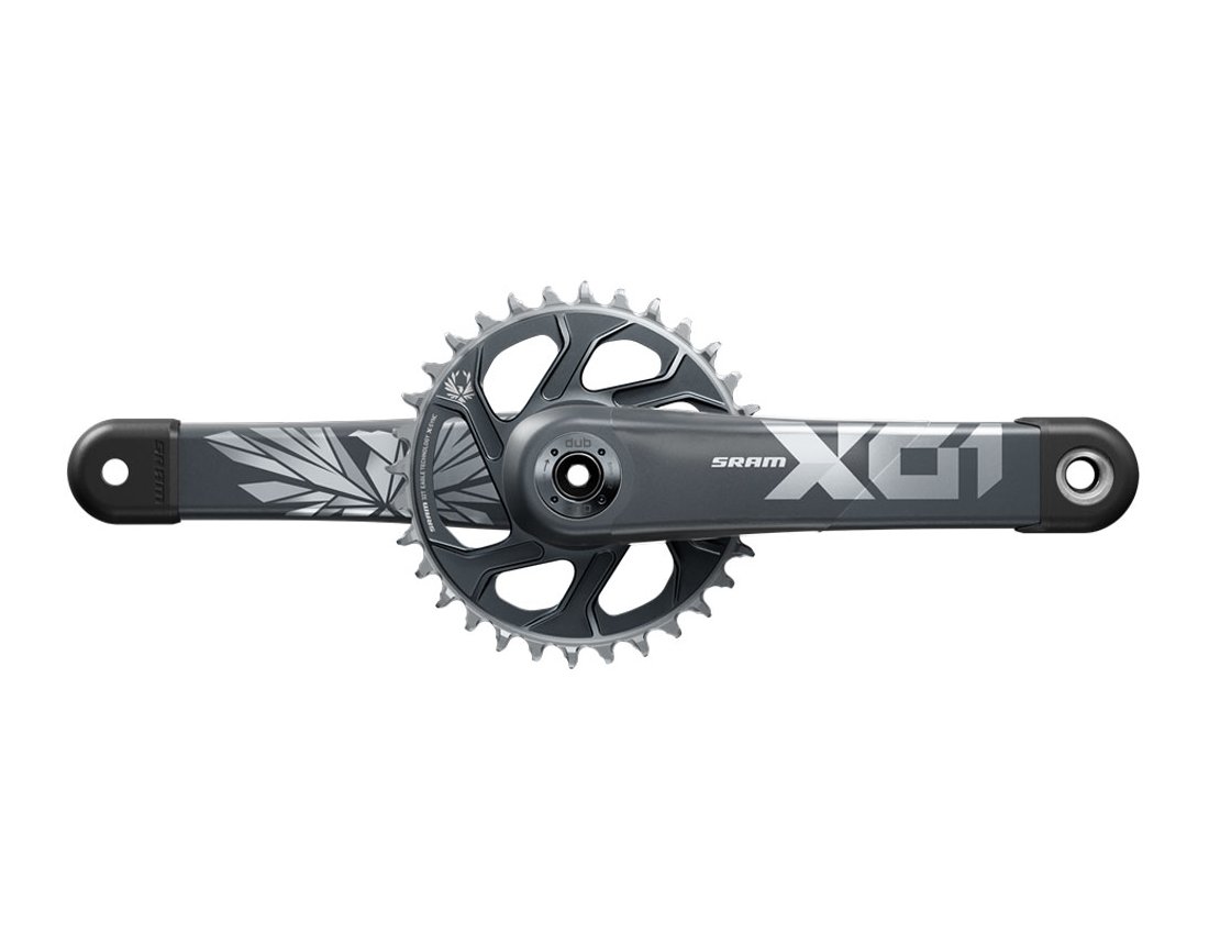 SRAM X01 Eagle DUB 175mm Lunar Grey 32T Boost Mountain Bike Crank