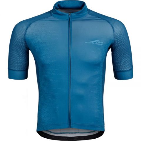 First Ascent Men's Blue Depth Attack Short Sleeve Jersey